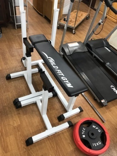 ワイルドフィットジム ベンチプレスセット 30kプレート付 www.pa