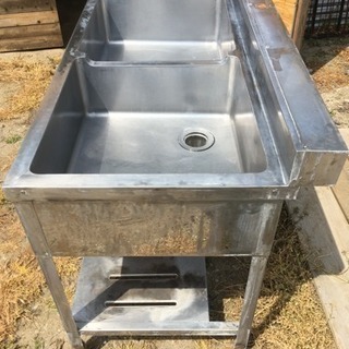 業務用ステンレス二層式流し台