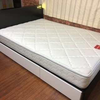 送料無料】【USED】フランスベッド ダブルサイズベッド マットレス