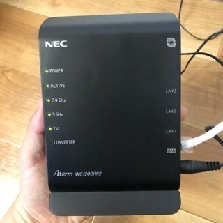 NEC WIFIルーター (ラン線付き、2mコンセント付き)