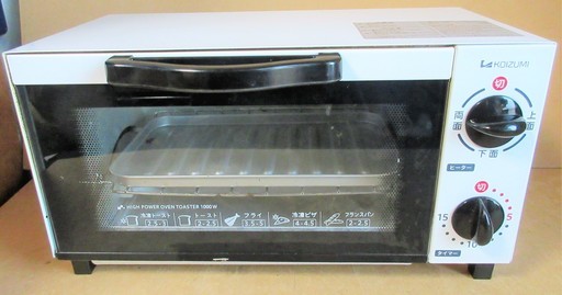 ☆コイズミ KOIZUMI KOS-1012 オーブントースター◆ハイパワーでムラなく焼ける