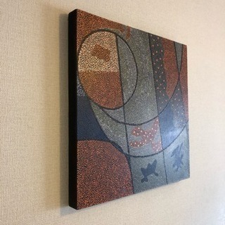 バリ島 ドットアート パネル 50×50cm