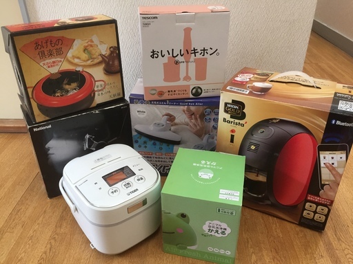 中古家電７点セット　未使用もあり　動作確認品