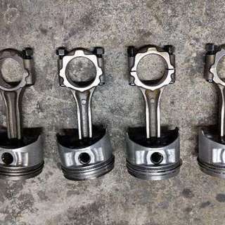 AE86 後期 フルフローピストンコンロッド+ノーマル エンジン部品