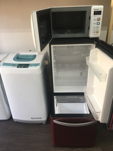 特価)生活家電三点セット(冷蔵庫、洗濯機、レンジ)販売致します 