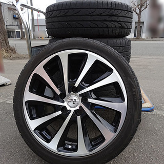 タイヤ&ホイール★ロクサーニ タービンⅡ18×7.5J+55 / 215/45R18 ■16年製■18インチ