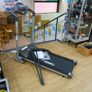 IGNIO/イグニオ 電動ジョギングマシン J-10 オプション アーム付き ルームランナー 電動ウォーキングマシン トレッドミル 動作確認済み ☆ PayPay(ペイペイ)決済可能 ☆ 札幌市 清田区 平岡