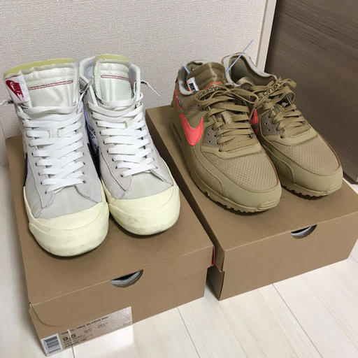 どちらもSNKRSで購入しました。  領収書添付あり。  付属品全てございます。  ブレザーに関しましては着用しておりましたが、このサイズでこの状態のものは現在市場に少ないと思われます。（27.5cm）  AIR MAXに関しましては着用1回の極美品です。  ソールの汚れは綺麗にして、配送させていただきます。（28cm）  是非、ご検討下さいませ。  コメントお待ちしております。