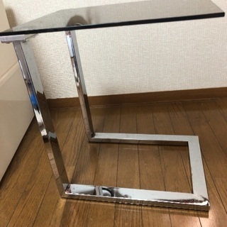 【4/11取引時間限定】フランフラン ガラスサイドテーブル