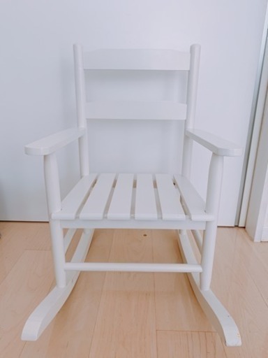 Ikeaイケアキッズロッキングチェア子供イス椅子ホワイト Kiki 世田谷の家具の中古あげます 譲ります ジモティーで不用品の処分