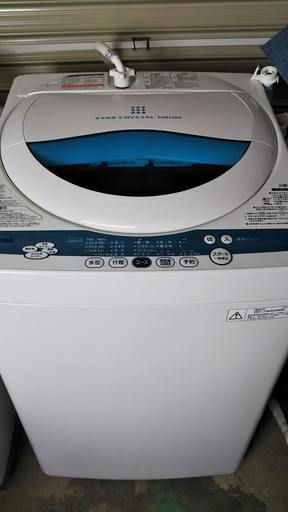 TOSHIBA　全自動洗濯機　５ｋｇ　STAR CRYSTAL DRUM