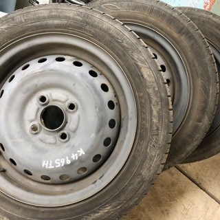 取りに来たら無料で。スチールホイール4本 155/65R14 4...