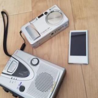 [取引者決定]（動作保証なし）iPod&デジカメ&カセットレコーダー