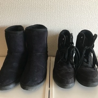 レディースＭサイズ ムートン 靴