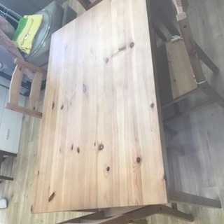 木製ダイニングテーブルセット