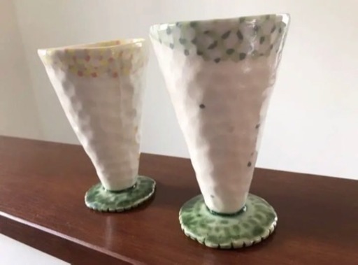 【未使用】作家もの＊陶器のペアグラス