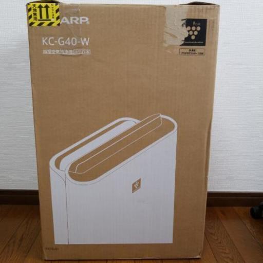 4/10まで！新品 プラズマクラスター 加湿空気清浄機 KC-G40-W