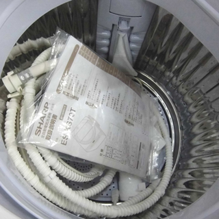 札幌 美品 2017年製 7Kg 洗濯機 シャープ ES-KS70T シンプル