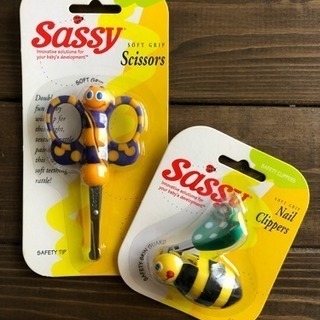【新品未開封】Sassy ちょうちょのハサミ&ハチの爪切り