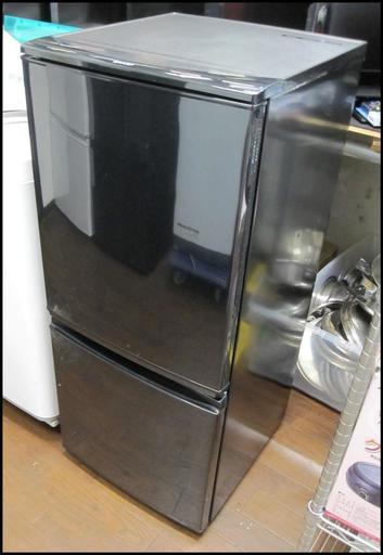 新生活 17280円 2015年製 シャープ 2ドア冷蔵庫 137L SJ-D14A-B ブラック