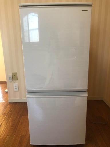 【引取限定】冷蔵庫　シャープ　ノンフロン冷蔵庫　SJ-D14D-W　白　ホワイト