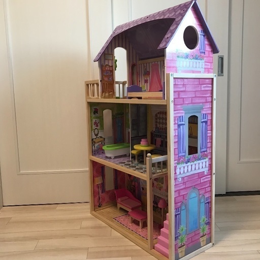 美品 ドールハウス 3階建 大きな リカちゃん バービー人形にピッタリ りす 浜松のおもちゃ ままごと の中古あげます 譲ります ジモティーで不用品の処分