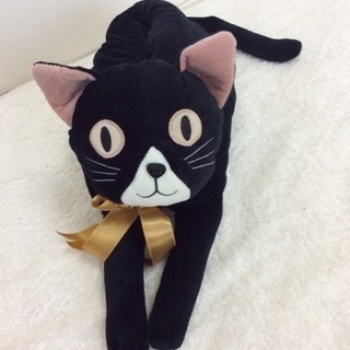 黒ねこ ティッシュケース 猫 ネコ 新品 未使用 ティッシュ入れ...