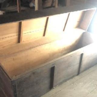 レトロな大きな木箱 レトロな大きな木箱