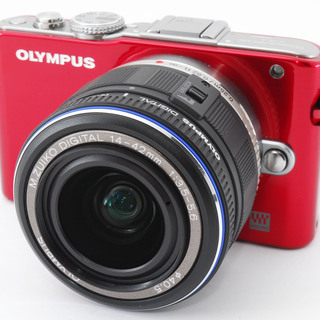 OLYMPUS Pen Lite E-PL3 レッド レンズキッ...