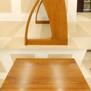 札幌市/清田区 国産家具 浜本工芸 デスク ワゴン付き 楢材 宮付き 書斎机 勉強机 学習机 高級家具 全国家具工業連合会