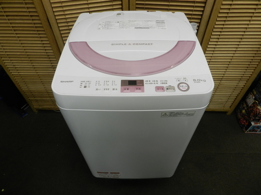 洗濯機　6㎏　SHARP　2017年製