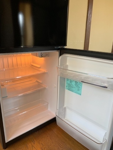 2ドア 小型冷蔵庫 ブラック