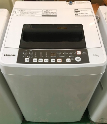 【送料無料・設置無料サービス有り】洗濯機 2017年製 Hisense\tHW-T55A 中古