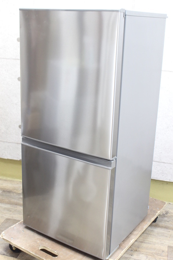 R527)【美品】アクア AQUA 2ドア 冷凍冷蔵庫 AQR-U16F(S) 157L 2017年製 右開き シルバー ステンレス扉