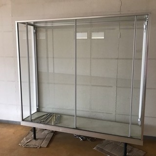 【現状品】ガラスショーケース(立ケース)店舗什器