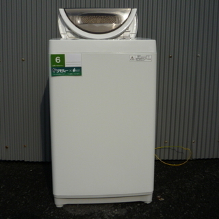 簡易乾燥機能付き 洗濯機 6.0kg ステンレス槽 2013年製...