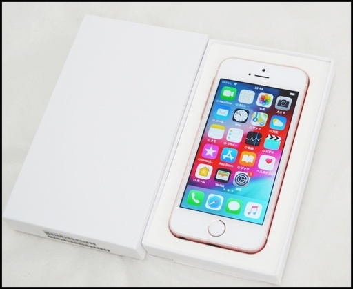超美品 SIMフリー iPhoneSE 16GB ローズゴールド バッテリー容量 100