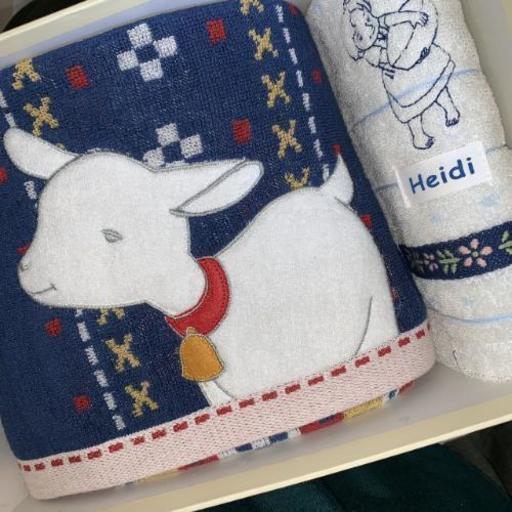 未使用 アルプスの少女ハイジ タオルセット 銀の羽 陣原のおもちゃの中古あげます 譲ります ジモティーで不用品の処分