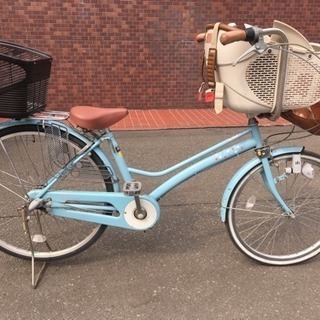 取引中】子供乗せ自転車 後ろカゴ付き