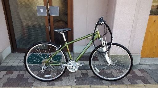 超美品☆☆LOUIS GARNEAU[ルイガノ]RS SUNTOUR 700cクロスバイク F)サス/24speed/オリーブ