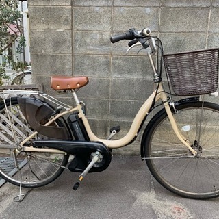 電動自転車  ヤマハ PAS  26インチ  ベージュ色  ★美...