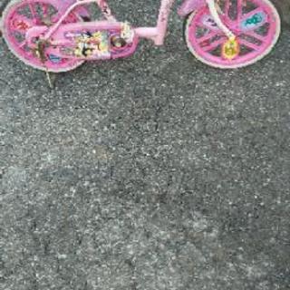 取引中です。子供用18インチプリンセスの自転車です。