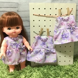 メル☆ソラン  お揃い春色スカート(紫)