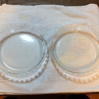 パイレックス 皿 ガラス 2枚セット