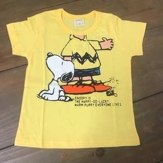 （新品）スヌーピーTシャツ 100 イエロー