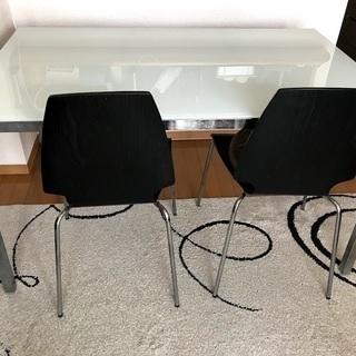 IKEA ダイニングテーブル&ダイニングチェア（3脚）
