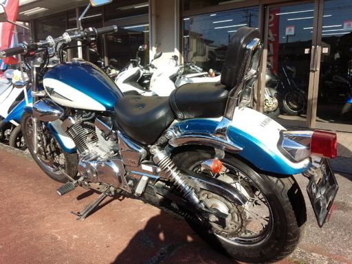 NO.2602　ＸＶ２５０ビラーゴ　空冷Ｖツイン２５０ｃｃ　アメリカン　ブルーメタリック＆ホワイト　☆彡 NO.2602 XV250ビラーゴ 空冷Vツイン250cc アメリカン