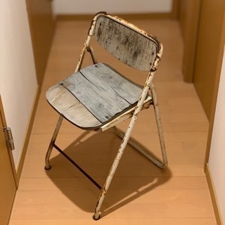 【昭和レトロ】折りたたみ椅子 インテリア  