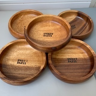 木皿  木製皿 5個セット