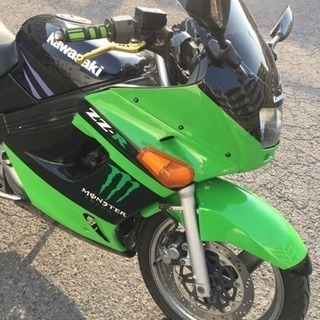 ZZR250 カスタム マフラー付き
